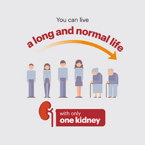 You can live a long and normal life with only one kidney