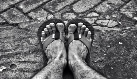 A man's feet