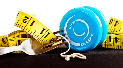 A yo-yo and measuring tape.