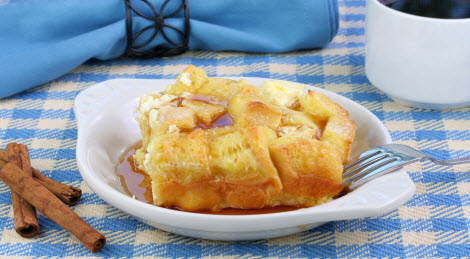 Baked apple-cinnamon French toast