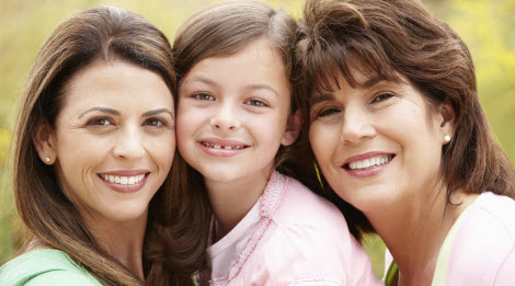 Mother, daughter, granddaughter 