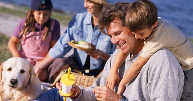 Family enjoying the outdoors.