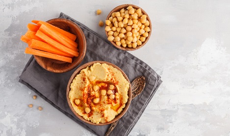 Spicy carrot hummus 