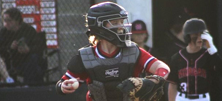 Wes Hayes as catcher