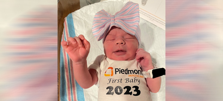Josalynn Dora, Piedmont Cartersville 2023 New Year Baby