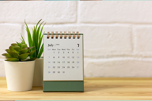 Image of a calendar