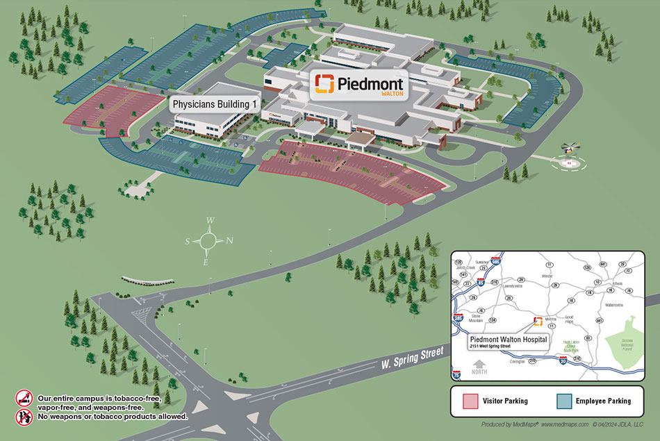 Piedmont Walton Campus Map