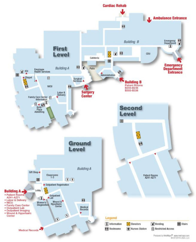 Piedmont Rockdale Hospital Floor Map