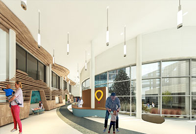 Image of rendering of the main lobby