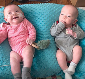 Photo of twin preemies