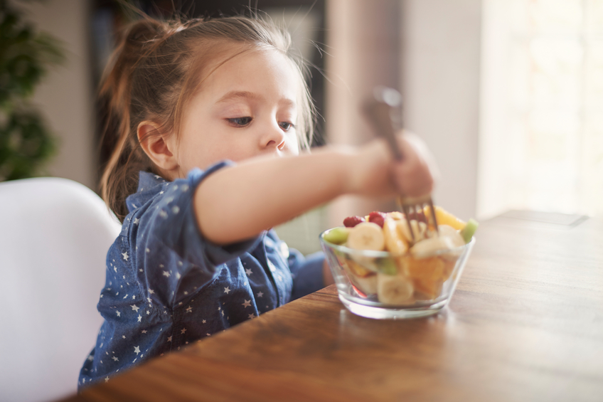 Child eating a snack