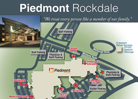 Piedmont Rockdale Campus Map