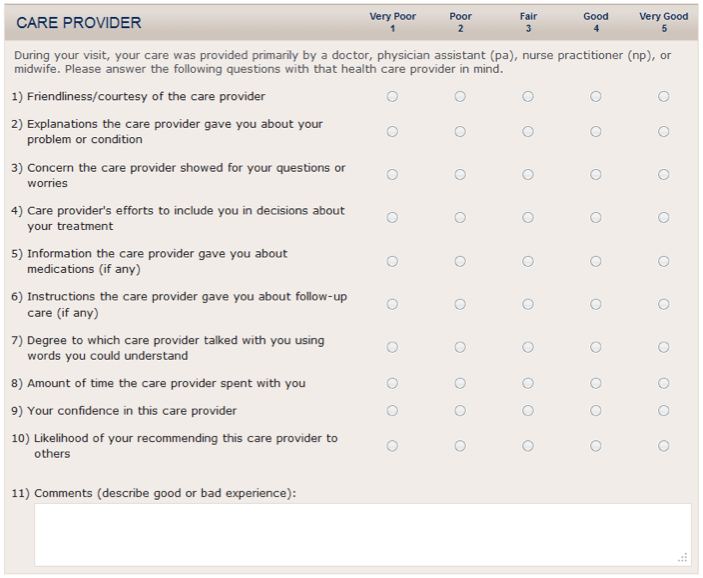 Sample Survey Questions