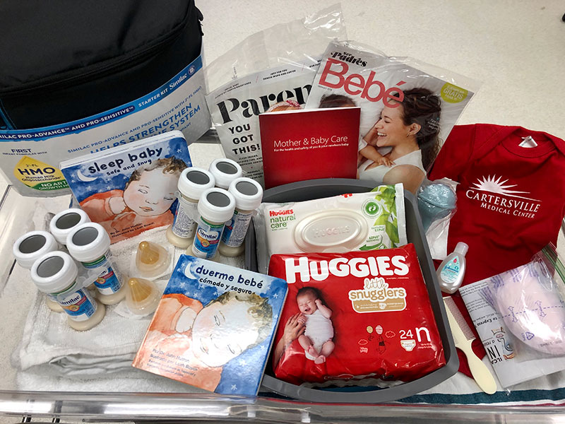 An image of useful mother and baby care items and supplies