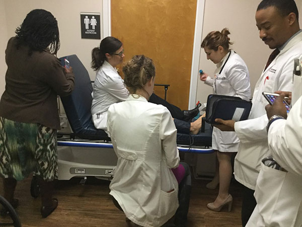 Primary Care team in an examination room