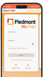 Piedmont MyChart